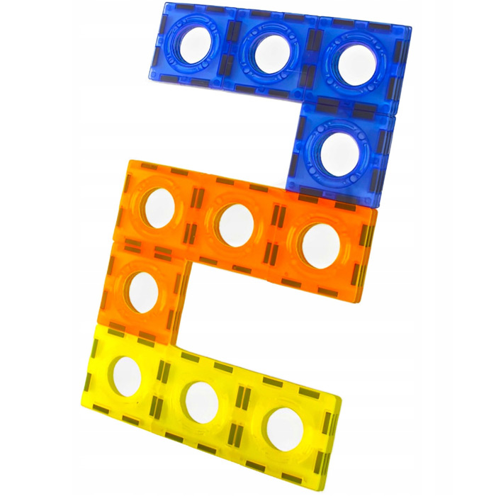 Magnetická guľôčková dráha so svetlom (75 ks)