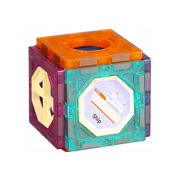 Magnetická guľôčková dráha so svetlom (75 ks)