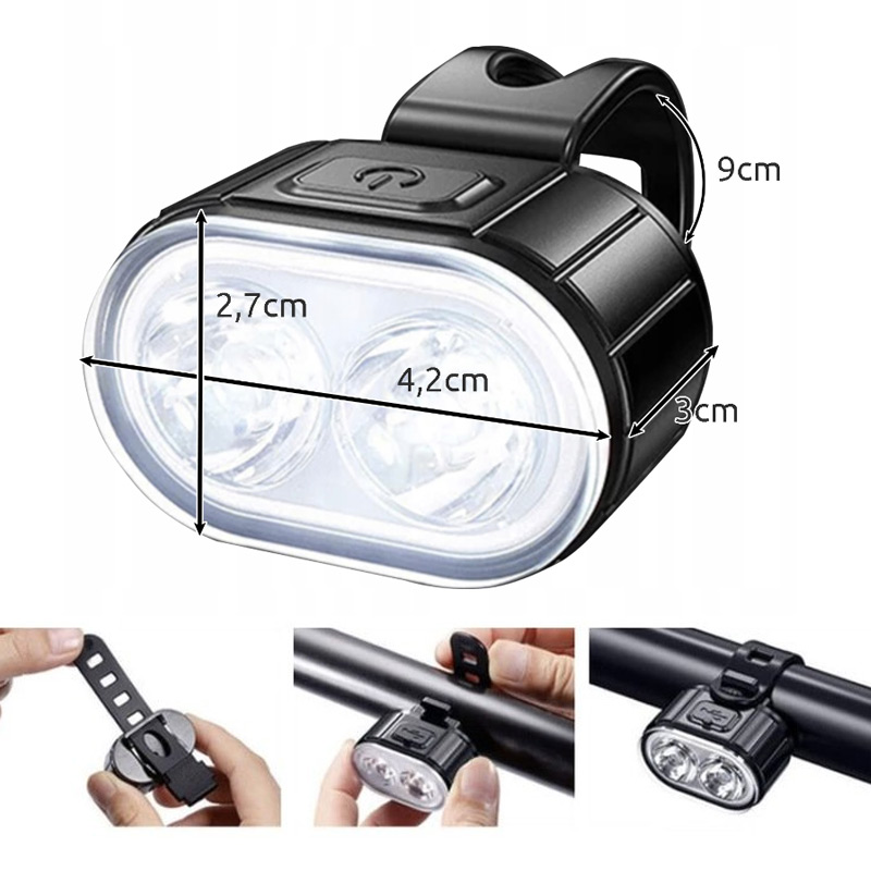 Sada svetiel na bicykel LED (1,5/2 W)