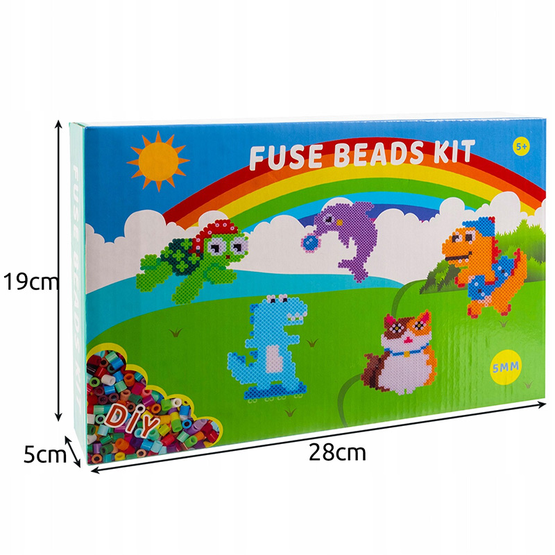 Veľká sada korálikov na žehlenie XXL - 6500 ks + šablóny a príslušenstvo