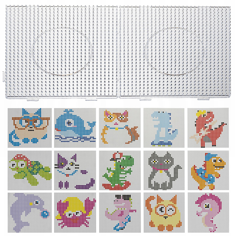 Veľká sada korálikov na žehlenie XXL - 6500 ks + šablóny a príslušenstvo