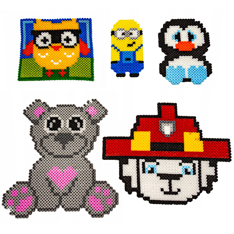 Veľká sada korálikov na žehlenie XXL - 6500 ks + šablóny a príslušenstvo