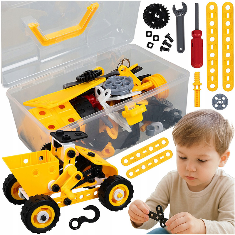 Kreatívna 100-dielna stavebnica pre deti 8v1 - Vozidlá