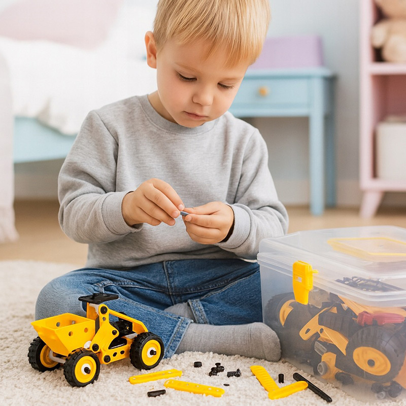 Kreatívna 100-dielna stavebnica pre deti 8v1 - Vozidlá