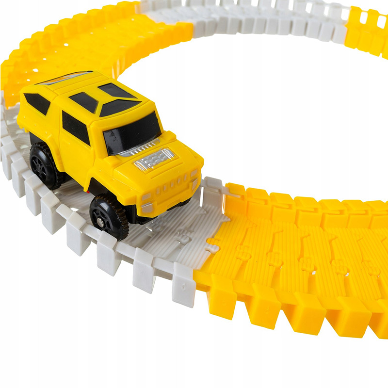 Autodráha s autíčkom na batérie - Na stavbe (255 dielna sada)