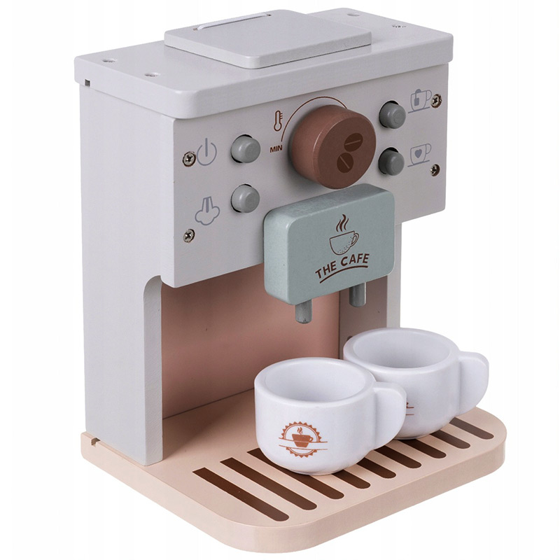 Drevený kávovar pre deti s príslušenstvom