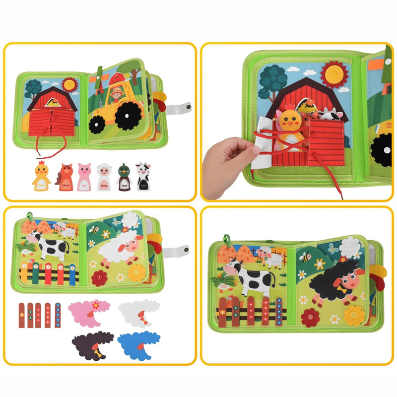 Montessori taška na rozvoj jemnej motoriky - Farma - Image 9