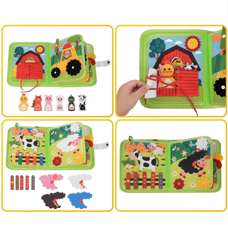 Montessori taška na rozvoj jemnej motoriky - Farma - Image 10